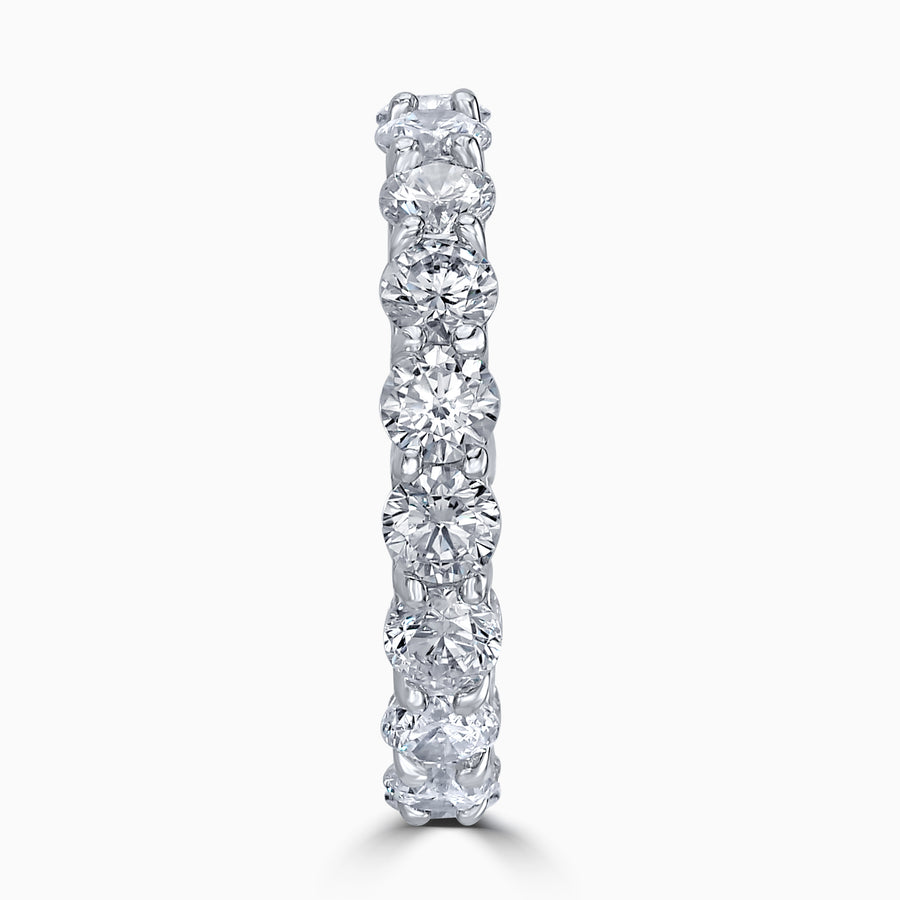 Simulated Diamond Sterling Silver Eternity Band